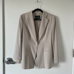 Giorgio Armani Beige Virgin Wool Blazer Size M, US 6